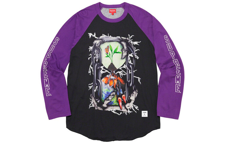 

Футболка унисекс Supreme, фиолетовый/черный