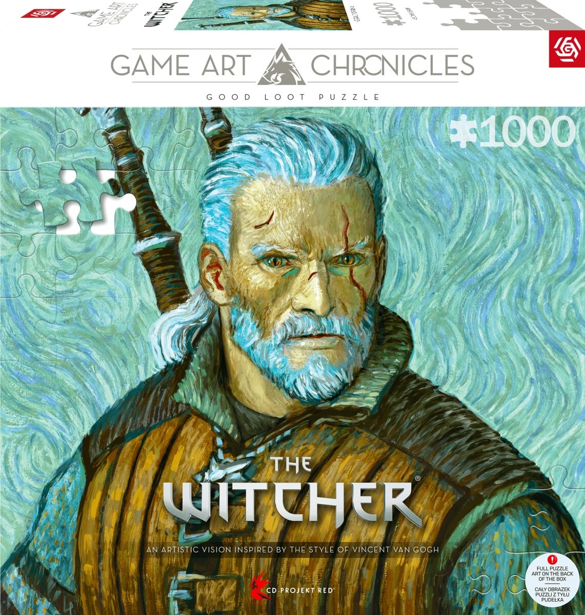 

Пазл, Good Loot, Пазл Game Art Chronicles, Ведьмак Геральт и Винсент Ван Гог, 1000 шт.