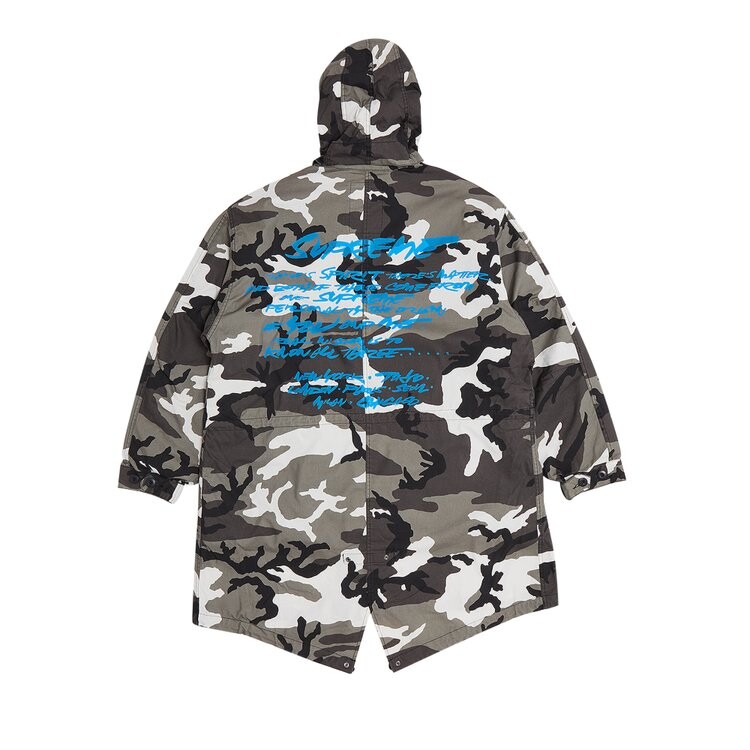 Парка Supreme Futura Fishtail Parka, цвет Snow Camo — фото 2