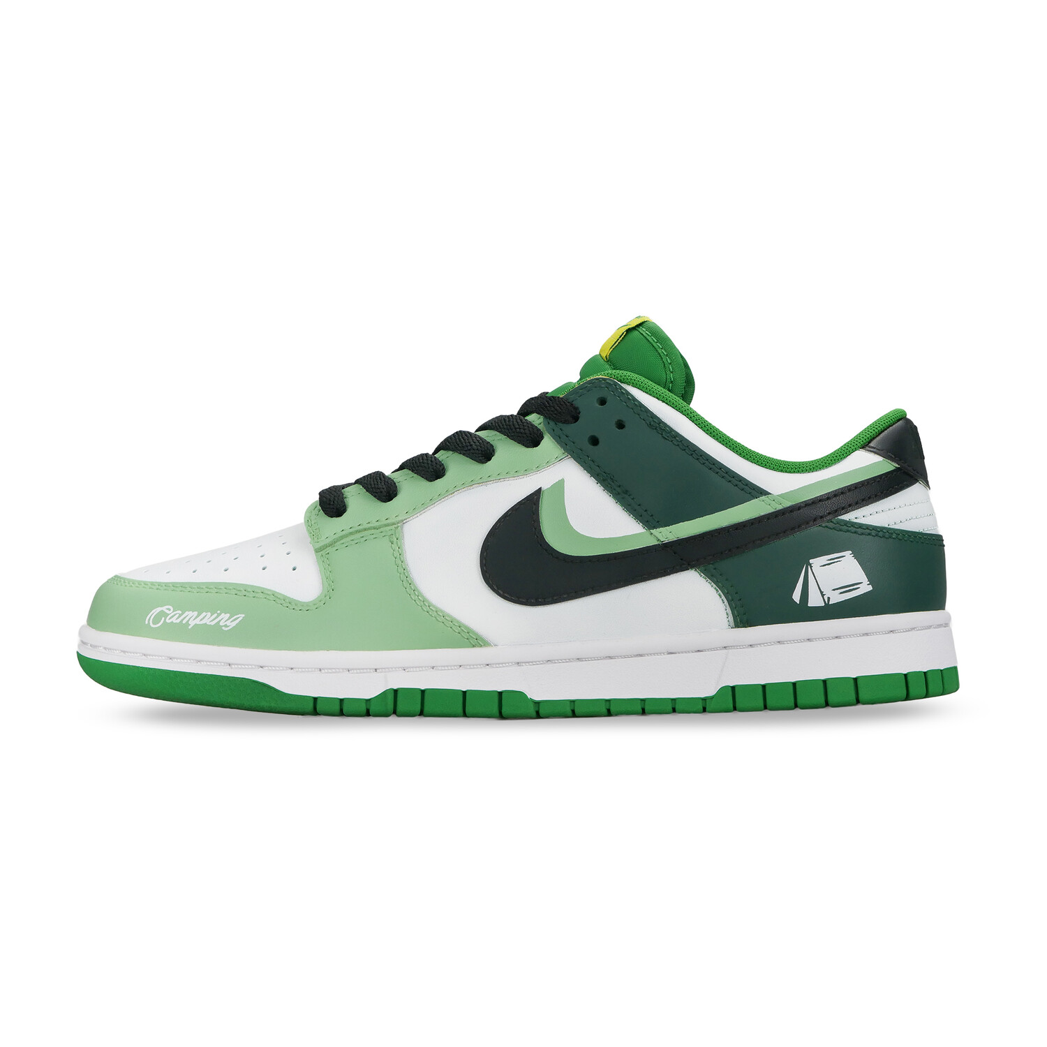 

Кроссовки Nike Dunk Skateboarding Shoes Men Low-top Green/white/black, зеленый