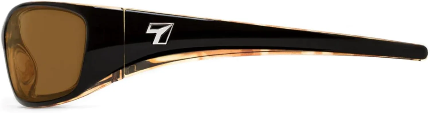 

7 EYE BLAKE — стильные солнцезащитные очки унисекс с полной защитой от ультрафиолета, 100% защита от UVA и UVB лучей, Black Tortoise Frame/Sharpview Copper Lenses