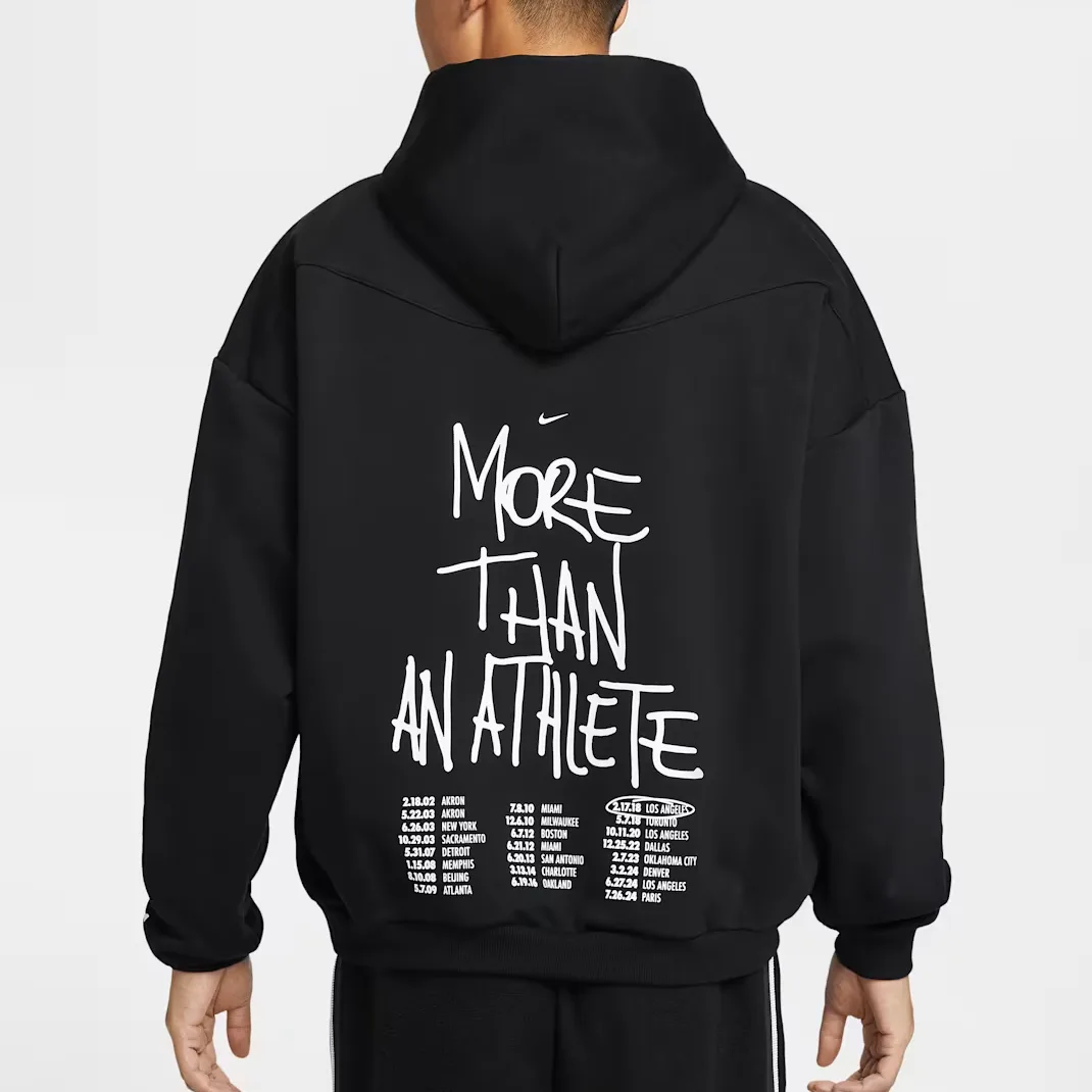 Толстовка LeBron "Shut Up and Dribble" мужская Therma-FIT Brushed Pullover Nike, черный — фото 4