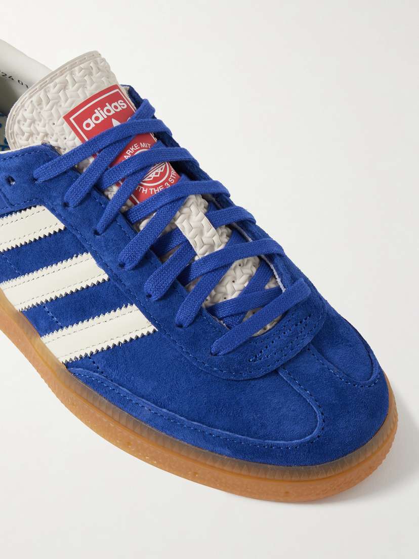 Кроссовки Handball Cup Special из замши и кожи с резиновой отделкой Adidas Originals, синий — фото 4