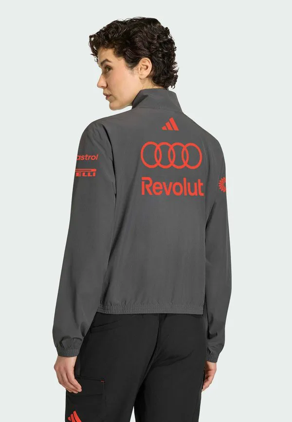Куртка для тренировок механиков команды audi revolut f1 Adidas Performance, Utility Black Hi-Res Red — фото 2