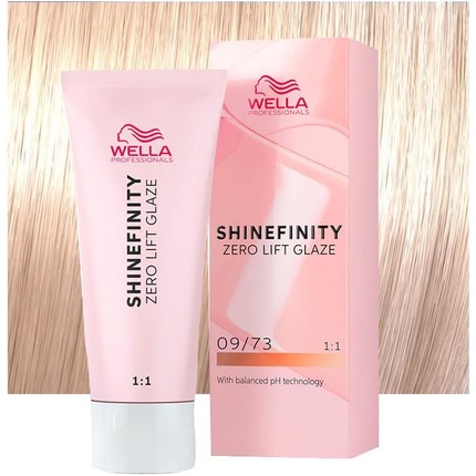 

Shinefinity Caramel Milk 09/73 Очень светлый золотисто-песочный блондин 60 мл - Деми Wella