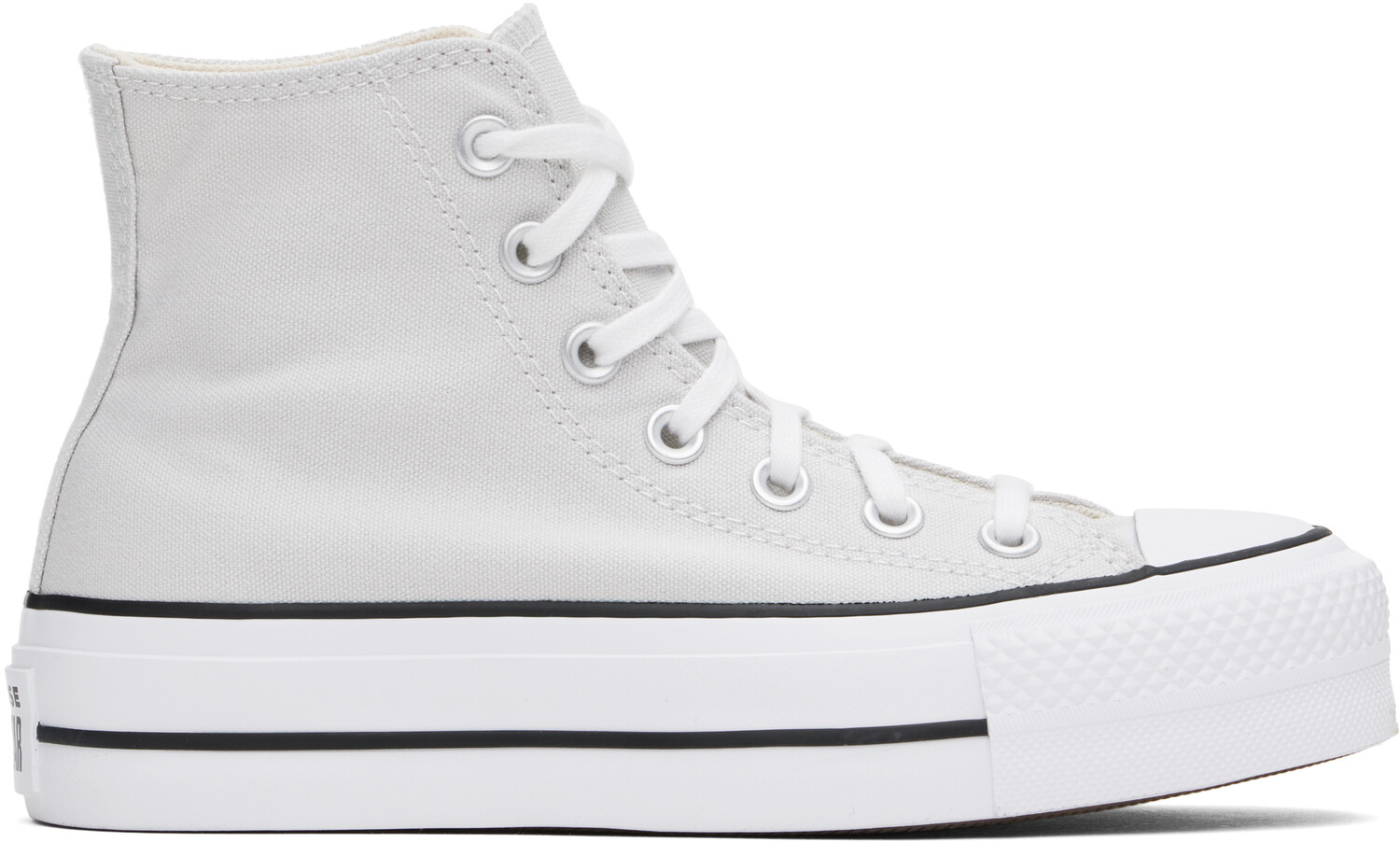 Серые высокие кеды Chuck Taylor All Star Lift Platform Converse, Barely Grey/White/Black
