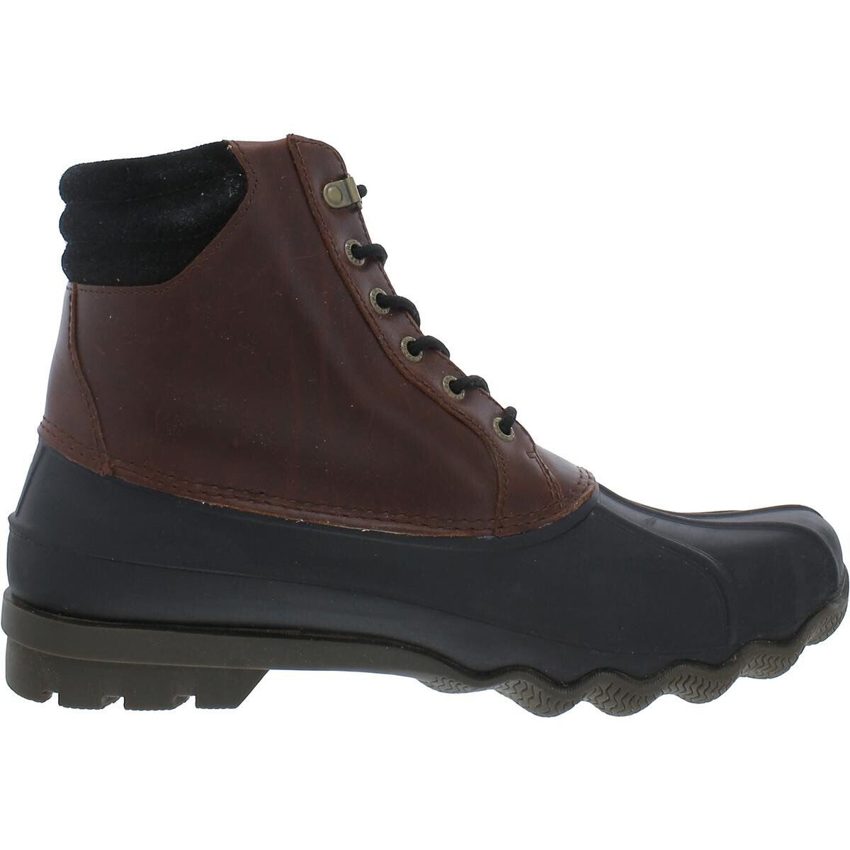 

Мужские кожаные рабочие и защитные ботинки Avenue Duck с круглым носком Sperry, цвет Black/Amaretto