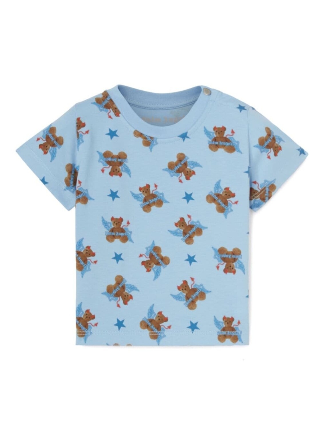 

Palm Angels Kids футболка Bear Devil, синий