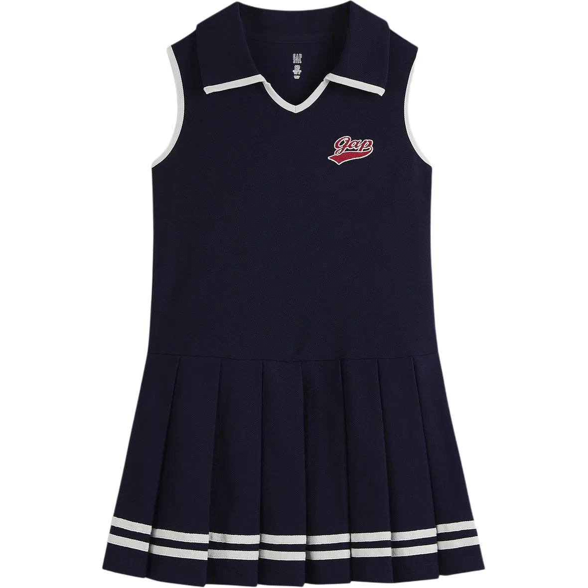 Платье с отложным воротником GAP Marine Blue
