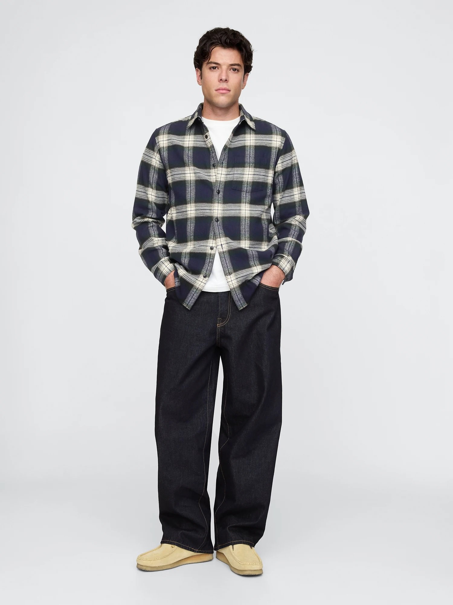 (M) Очень свободные джинсы GAP, DARK_RINSE