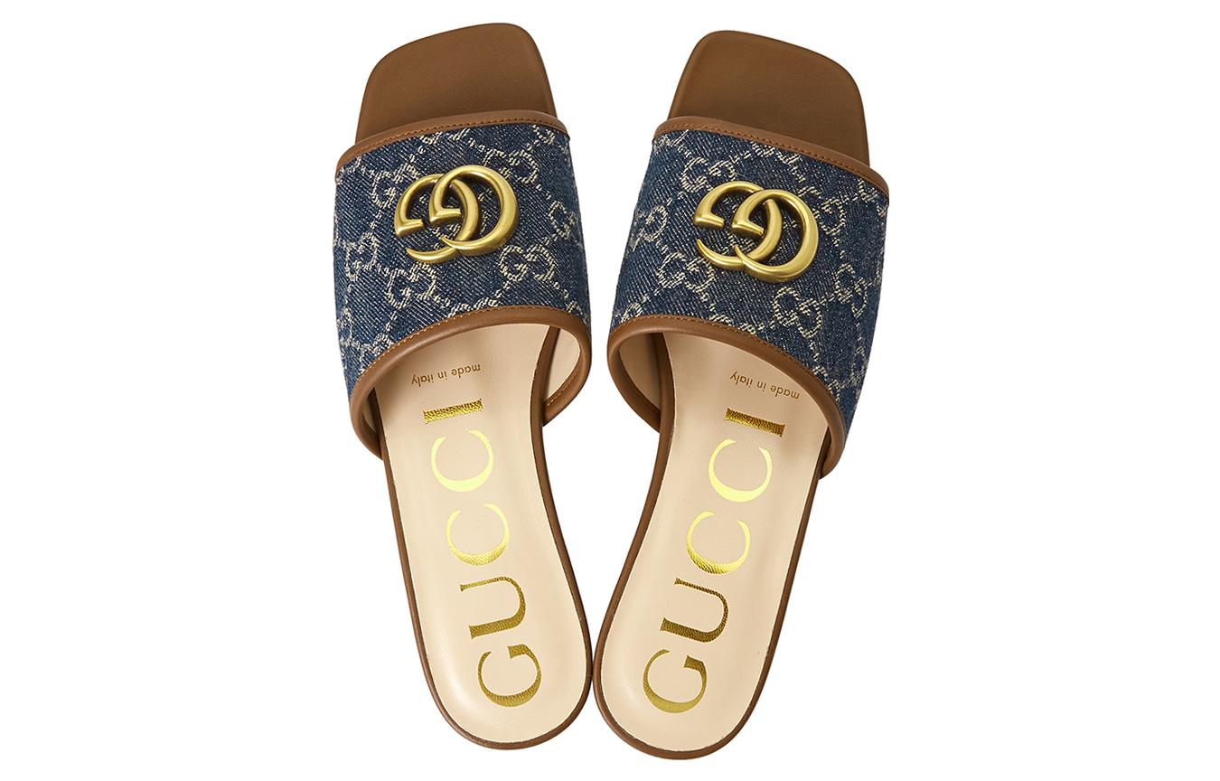 Сандалии (WMNS) Gucci GG Denim 647630-2KQ50-4462 — фото 4