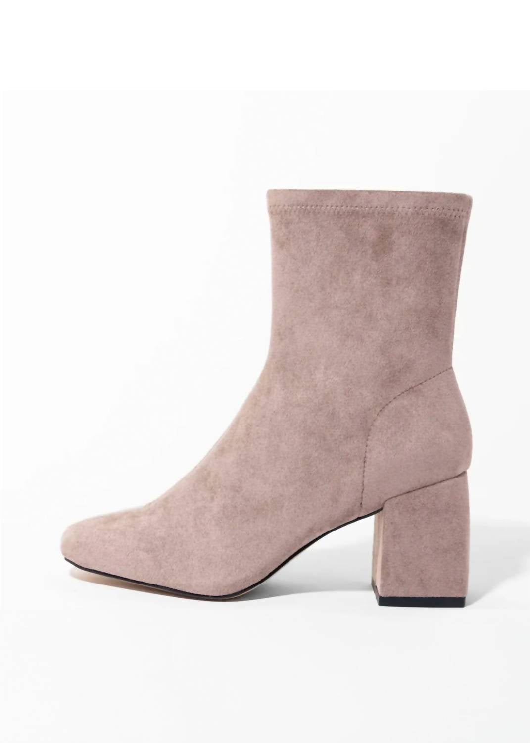 Женские ботинки Carina на каблуке в цвете тауп из замши SILENT D, Taupe Suede