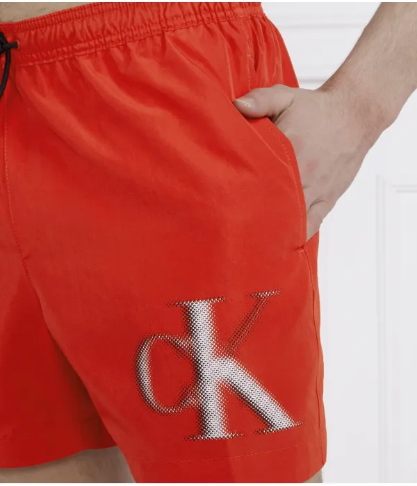 Пляжные шорты Regular fit Calvin Klein Swimwear, красный — фото 3