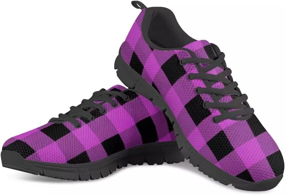 

Кроссовки PinUp Angel Buffalo Plaid легкие дышащие спортивные для зала и повседневной носки, фиолетовый