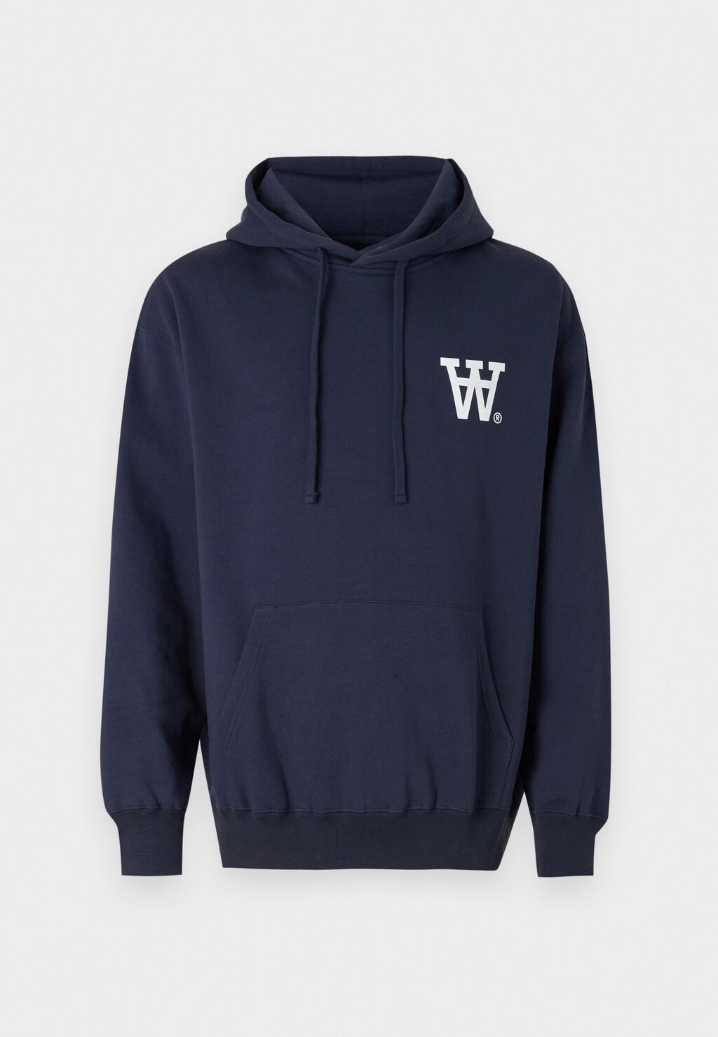 

Толстовка CASS CHEST PRINT HOODIE UNISEX Double A by Wood Wood, темно-синий