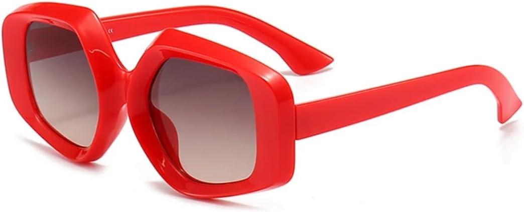 

Женские солнцезащитные очки «кошачий глаз» с градиентным переходом цвета, защита от УФ-излучения UV400, ретро-леопардовый принт, модные мужские очки UATXTAU, Red Grey Tea