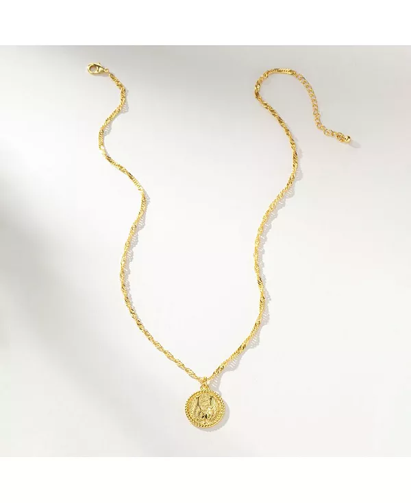 

Ожерелье с крыльями ангела, позолоченное 14 карат, 18 дюймов + удлинитель 2 дюйма Uncommon James, gold