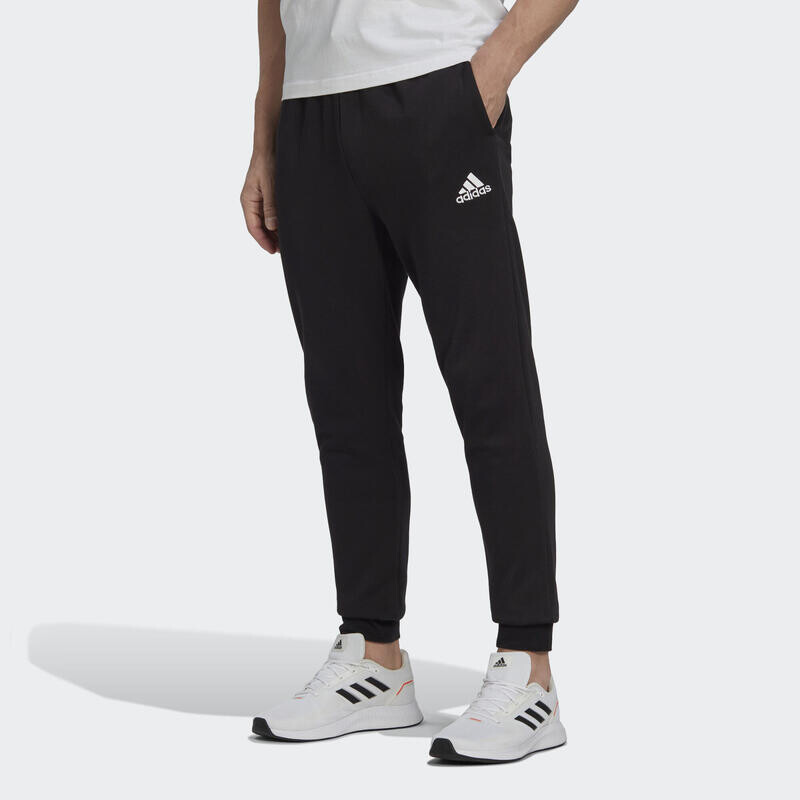 

Флисовые зауженные брюки Essentials стандартного размера ADIDAS, цвет schwarz