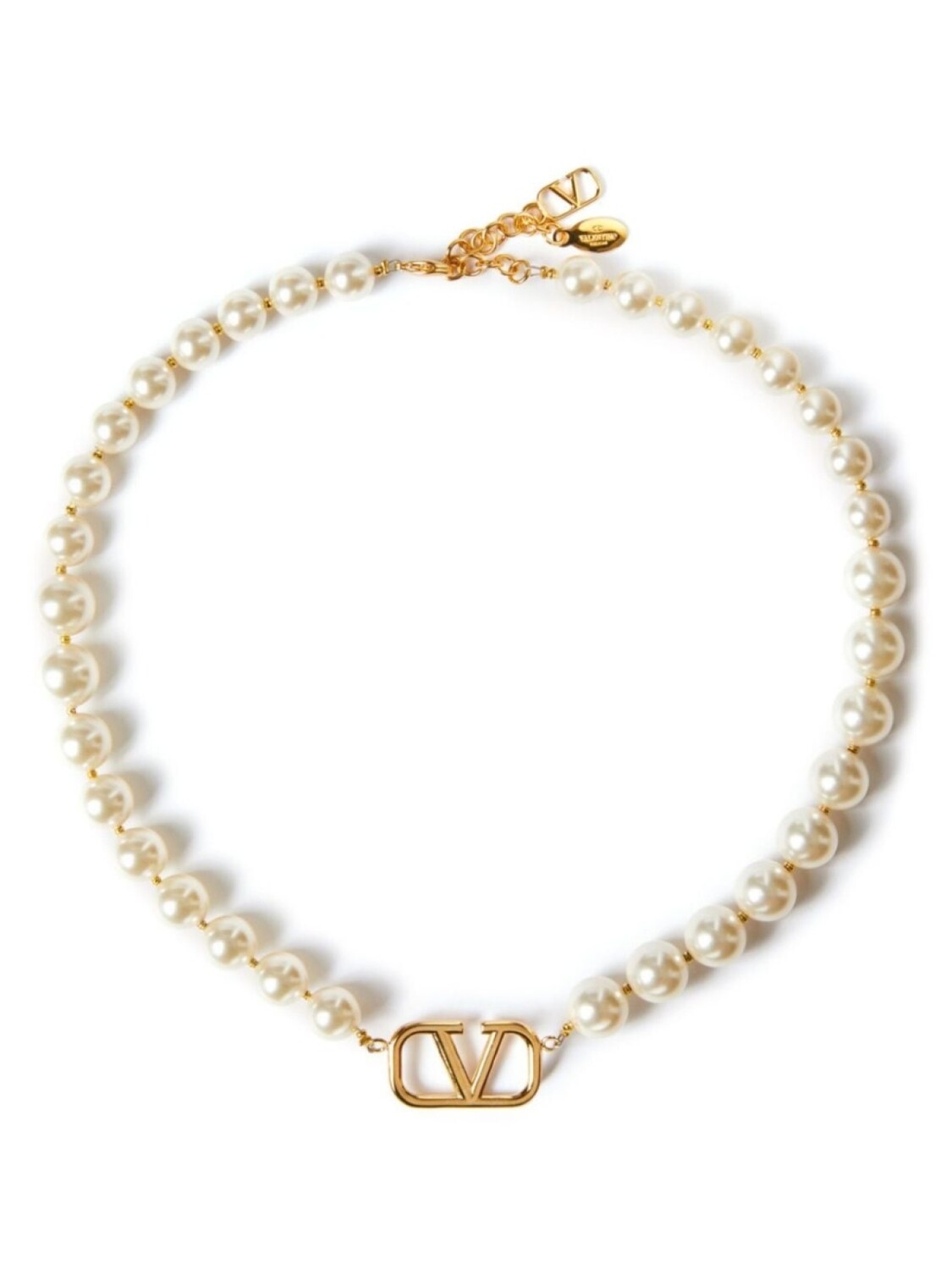 

Колье с логотипом VLogo Signature Valentino Garavani, белый