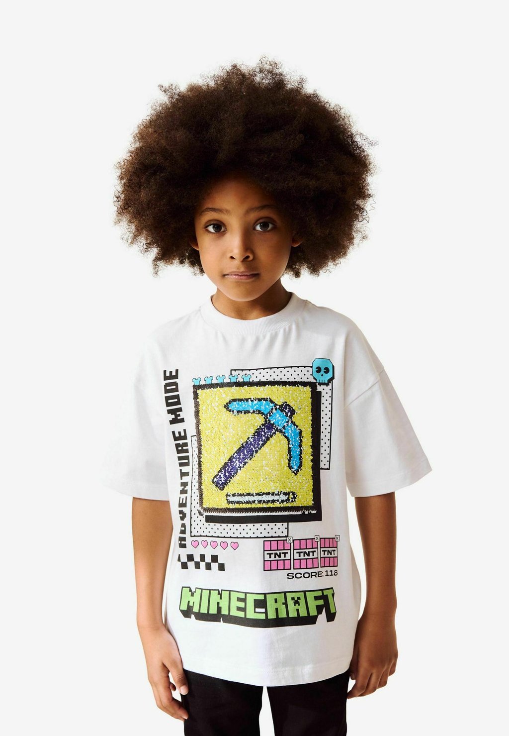 

Футболка с принтом BOLD GRAFFITI LICENSED MINECRAFT Next, белый