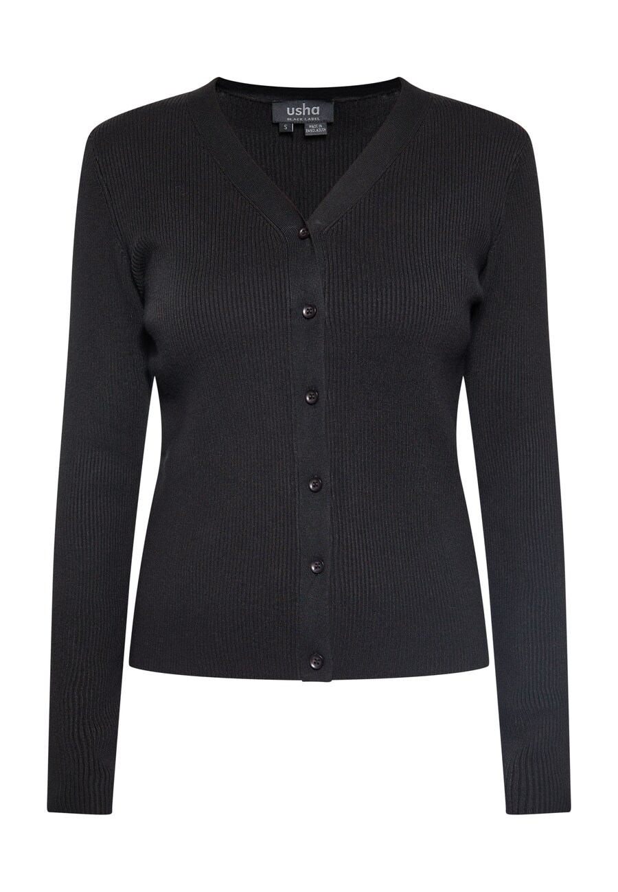 

Вязаный кардиган usha BLACK LABEL, черный