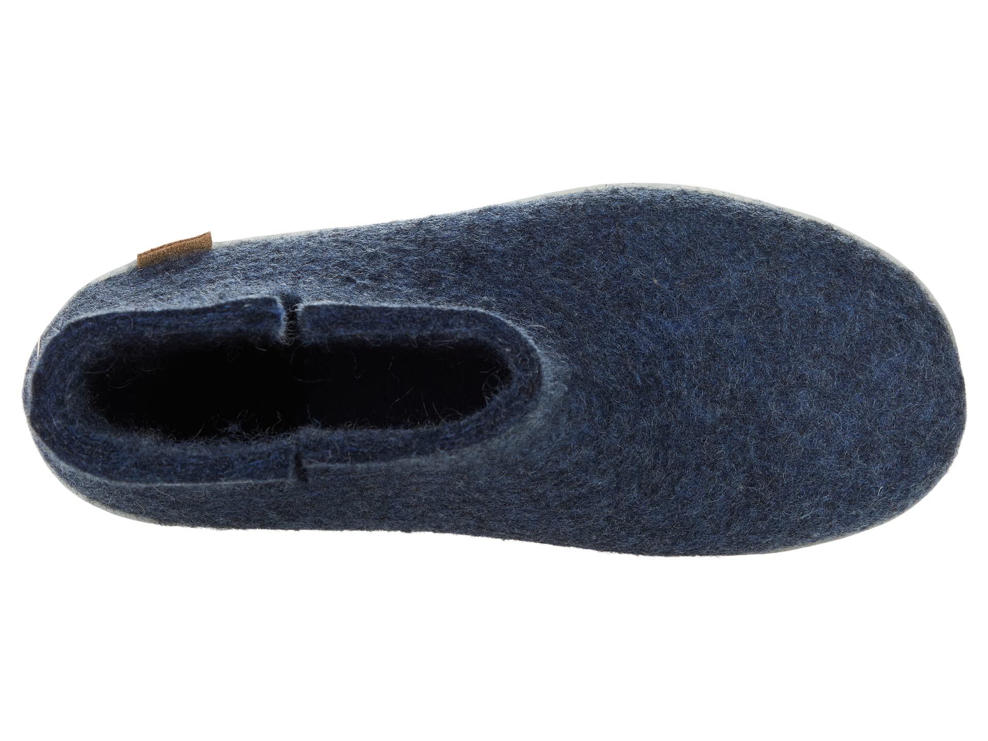 Тапочки Glerups Wool Boot Rubber Outsole, Denim/Grey Rubber — фото 2