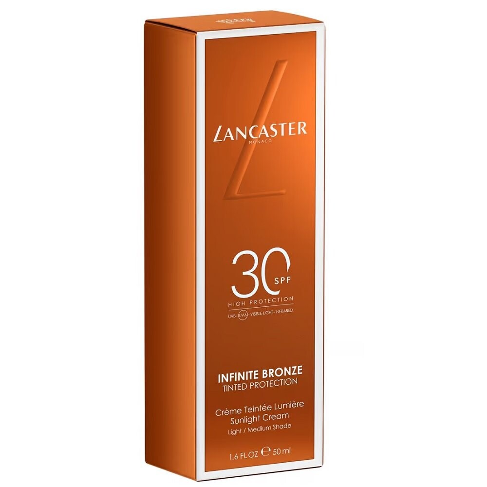Lancaster, Infinite Bronze Tinted Protection Sunlight Cream SPF30, солнцезащитный крем-оттенок 1, 50мл — фото 2