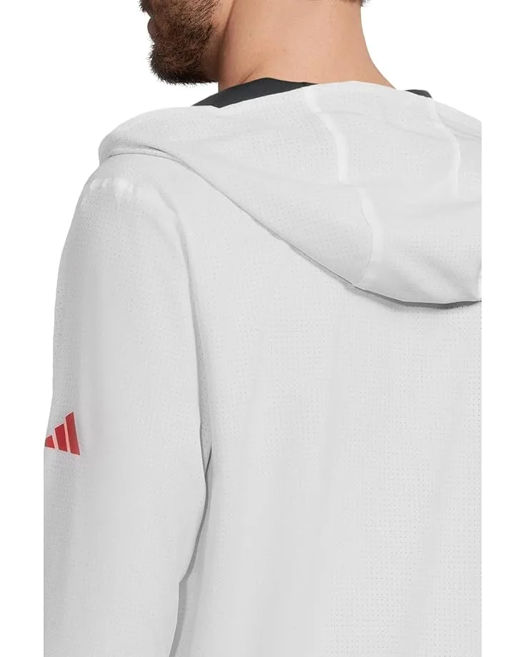 Куртка Adidas Golf Ultimate365 Anorak Jacket, White/Collegiate Navy — фото 4