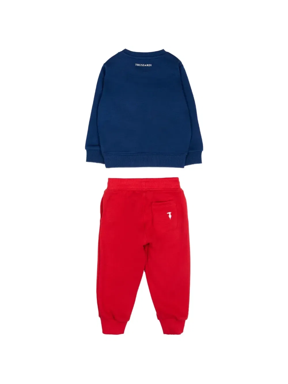 Спортивный костюм с вышивкой Trussardi Junior, синий — фото 2