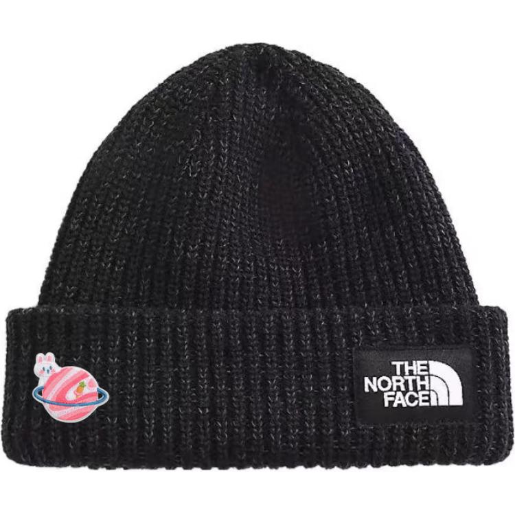 

THE NORTH FACE Полиэстеровая шапка унисекс черная, One Size Black Logo