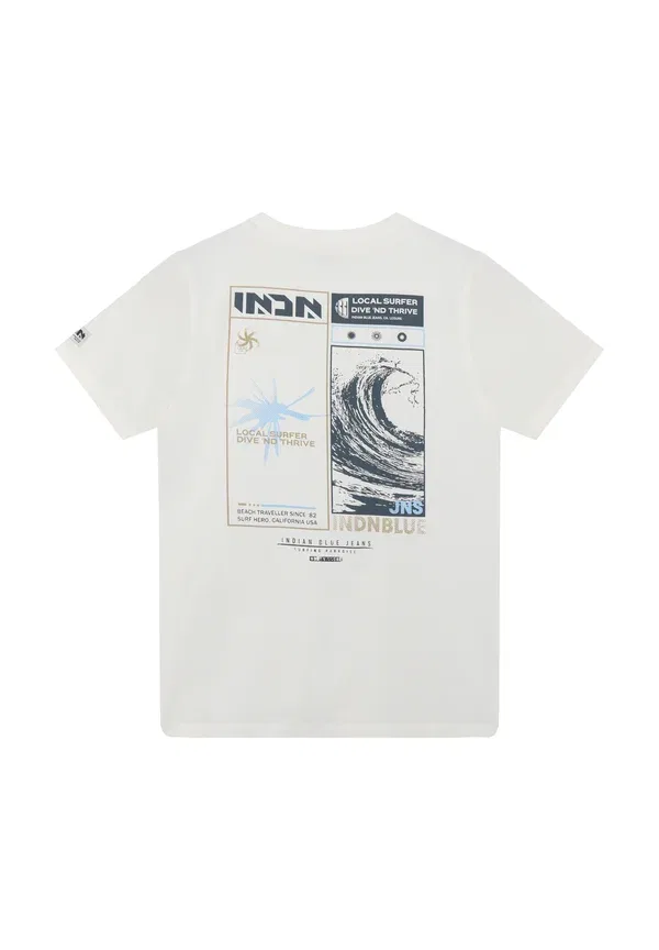 Футболка с принтом Indian Blue Jeans, цвет облачный — фото 2