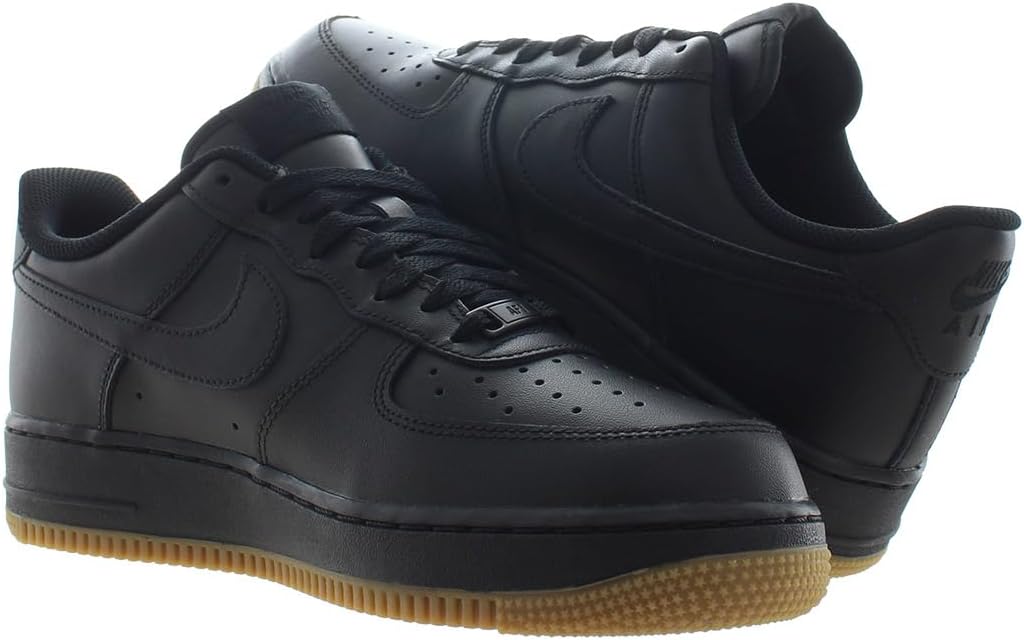Нижние кроссовки Nike Men's Air Force 1, черный/коричневый/светло-коричневый — фото 4