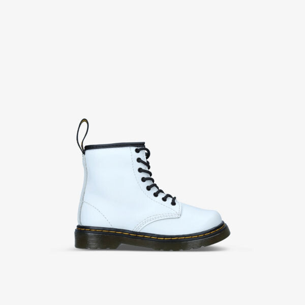 

1460 Кожаные ботинки с 8 люверсами 2-5 лет Dr Martens, белый
