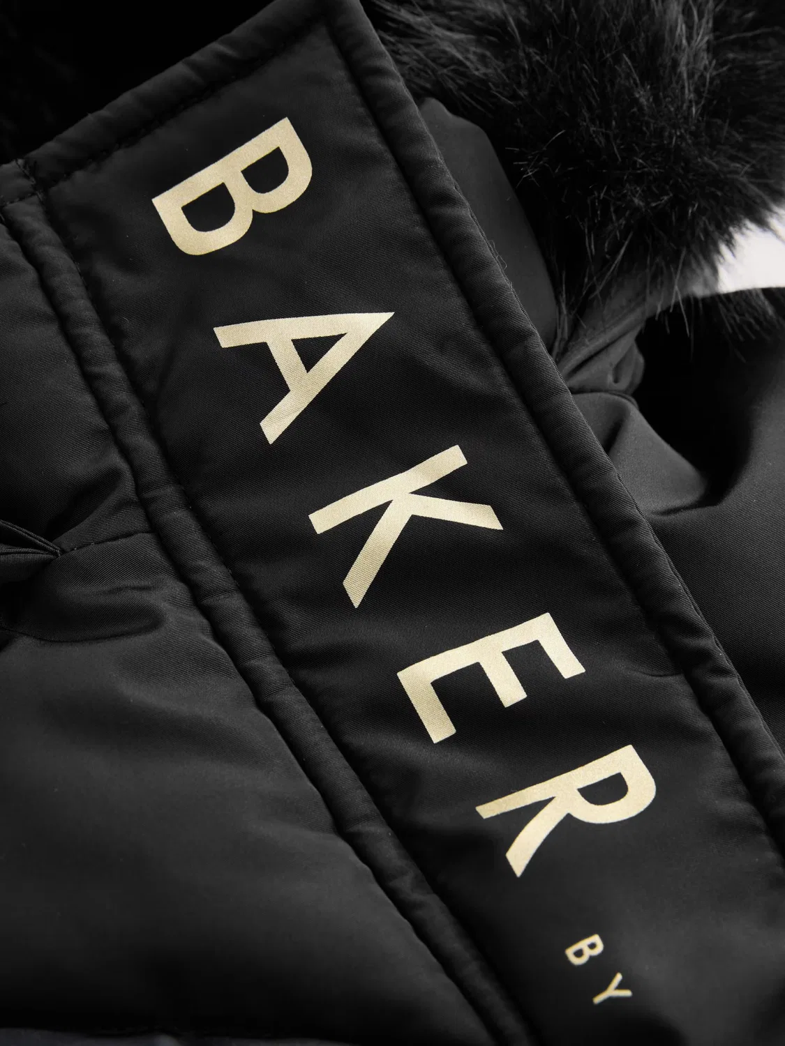 Пальто Baker by Ted Baker, черное — фото 4