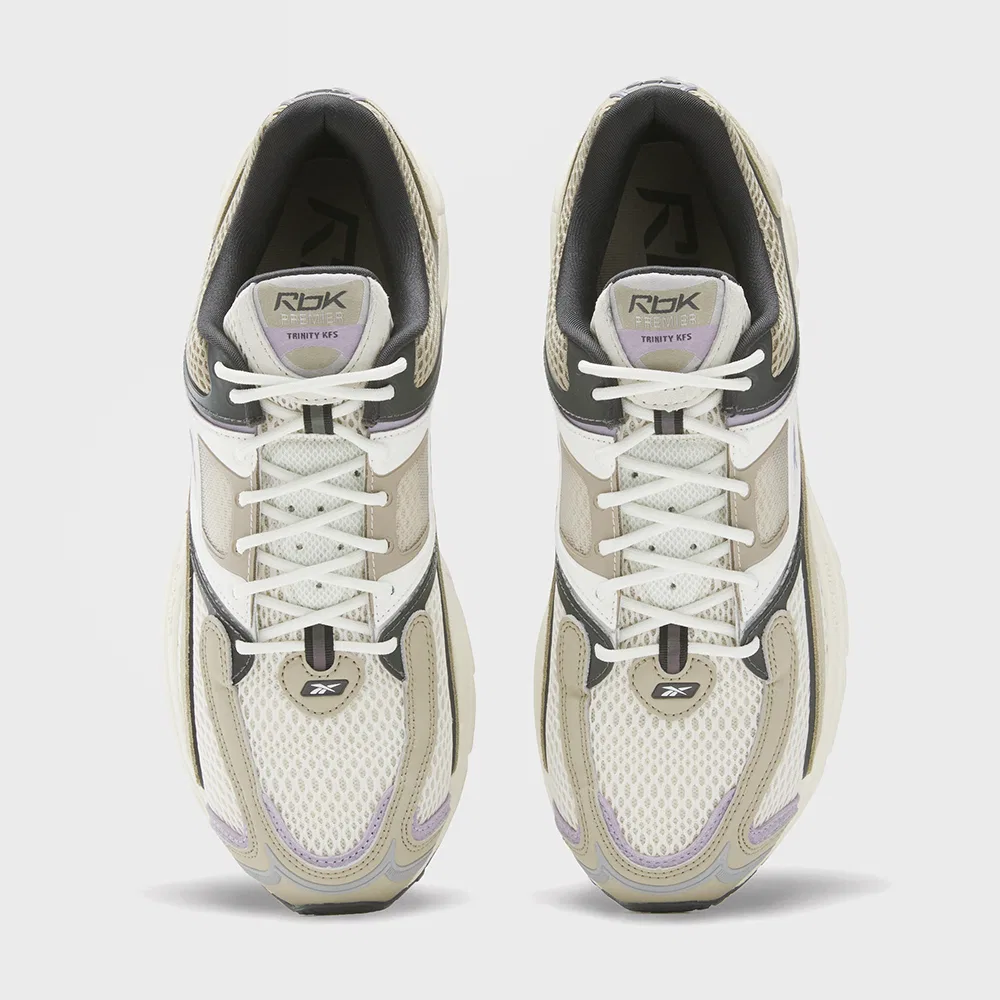 Мужские низкие кроссовки Trinity KFS бежево-фиолетовые от Reebok — фото 3