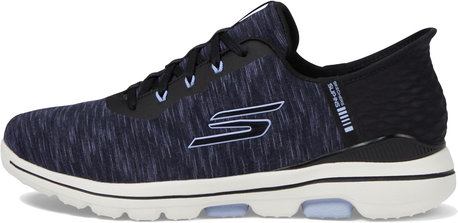 Кроссовки Go Golf Walk 5 Hands Free Slip-Ins Skechers, цвет Black/Lavender — фото 4