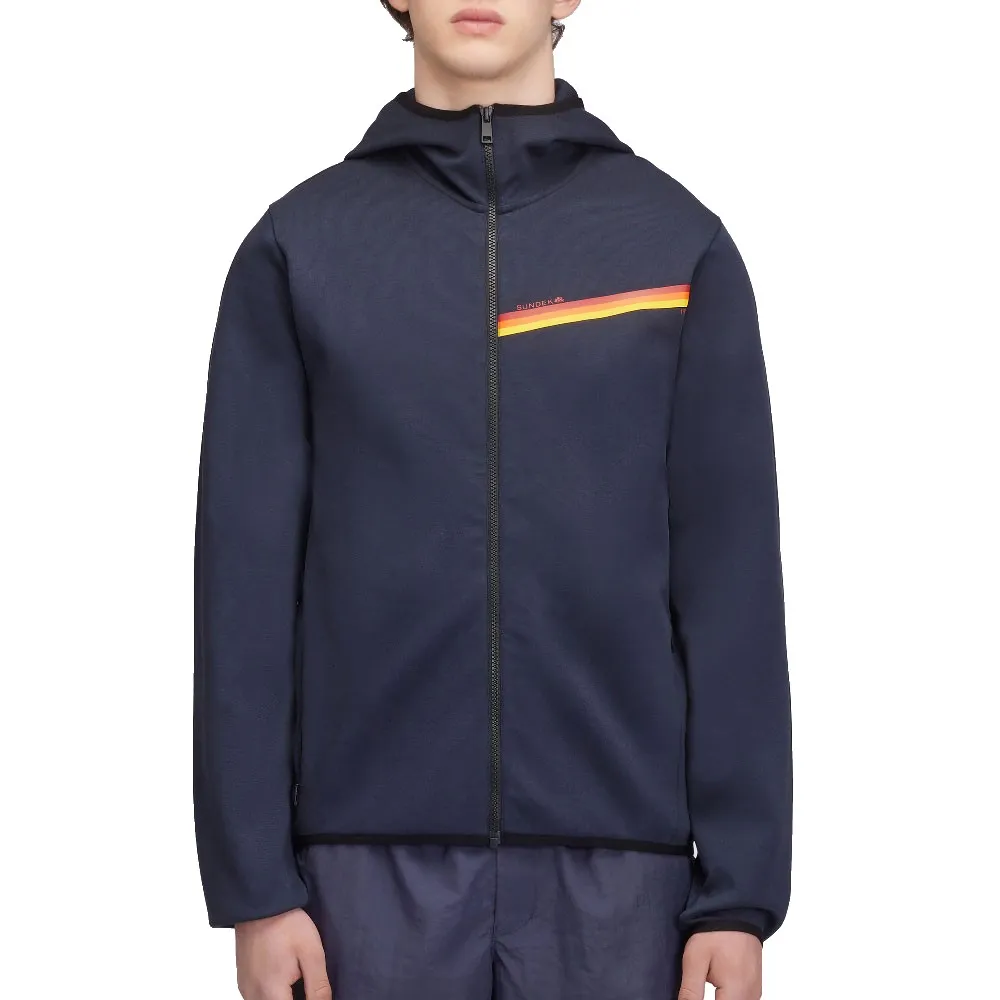 

Толстовка Sundek 1958 tricolour full zip, синий