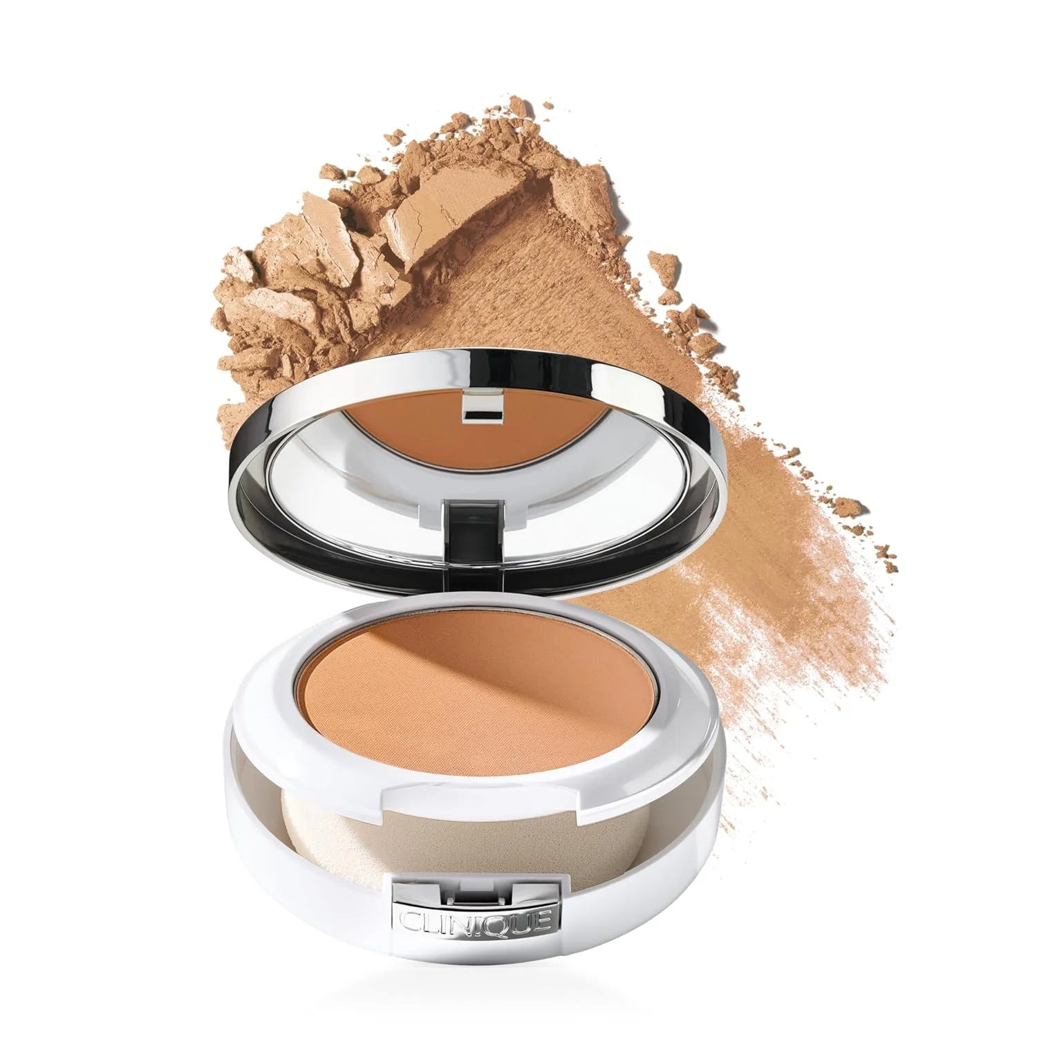 Clinique Beyond Perfecting Powder - легкая пудра с полным покрытием, тональный крем и консилер для сухой, комбинированной и жирной кожи., AI Honey 11