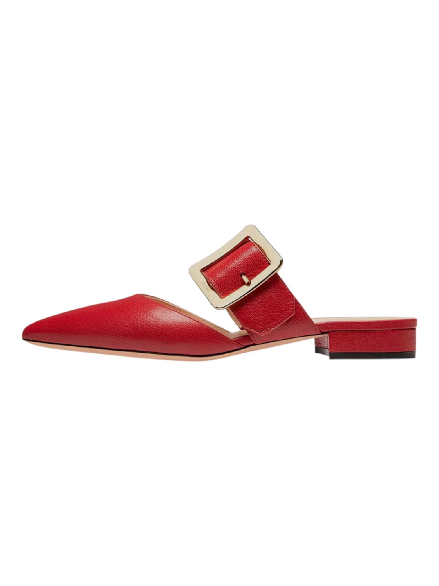 Bally Jemina 6238151 Женские мюли Lipstick Calf Plain Flat из гладкой кожи, красный — фото 3