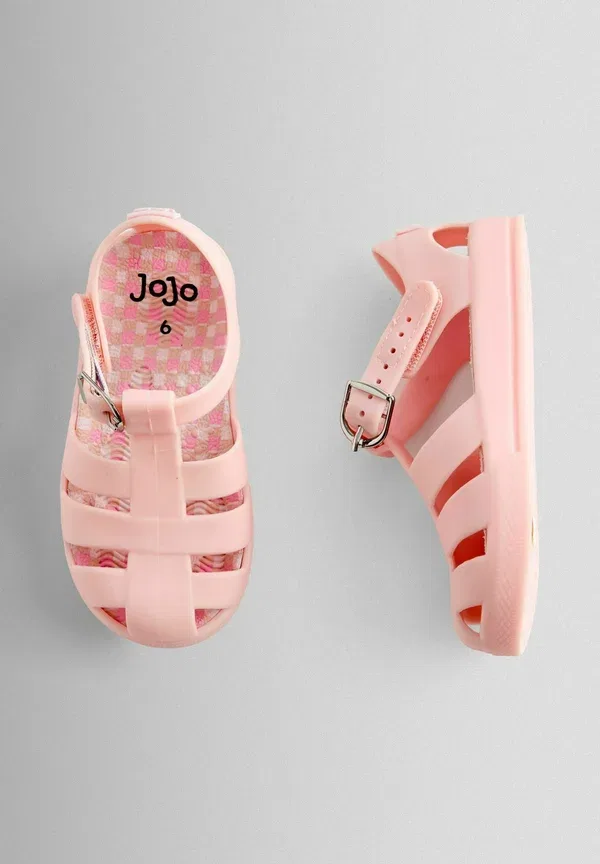 Сандалии-слайды Regular fit Jojo Maman Bébé, розовая клетка — фото 3