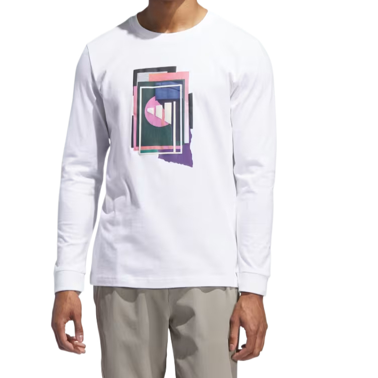 

Футболка с длинным рукавом Beyond The Course Graphic Adidas, белый