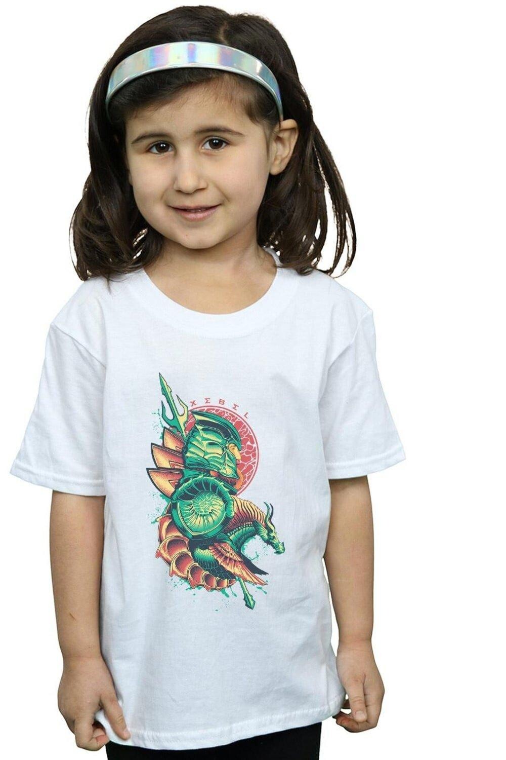 

Хлопковая футболка Aquaman Xebel Crest DC Comics, белый