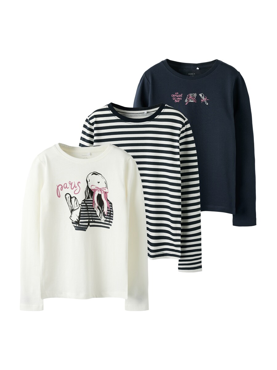 

Рубашка NAME IT NKFNIA, сапфировый/белый