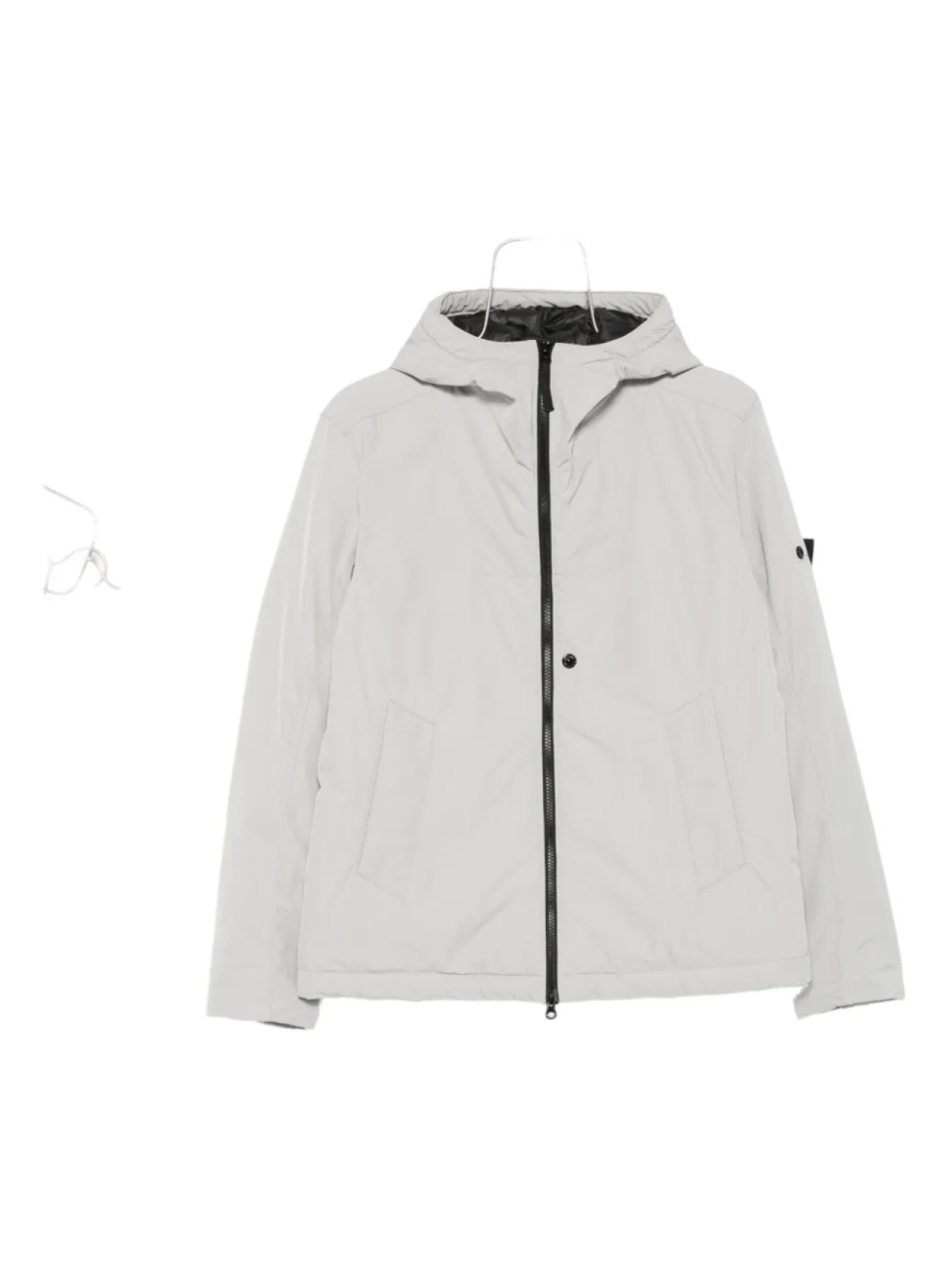 

Куртка Stone Island 4100047 с капюшоном и застежкой-молнией спереди, серый