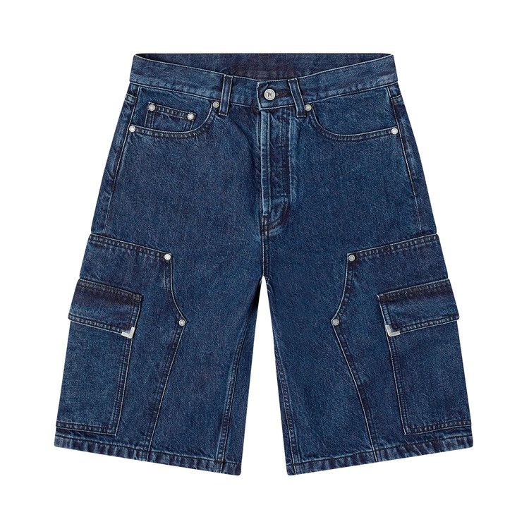

Шорты Palm Angels Metal Frame Cargo Denim Shorts, Indigo