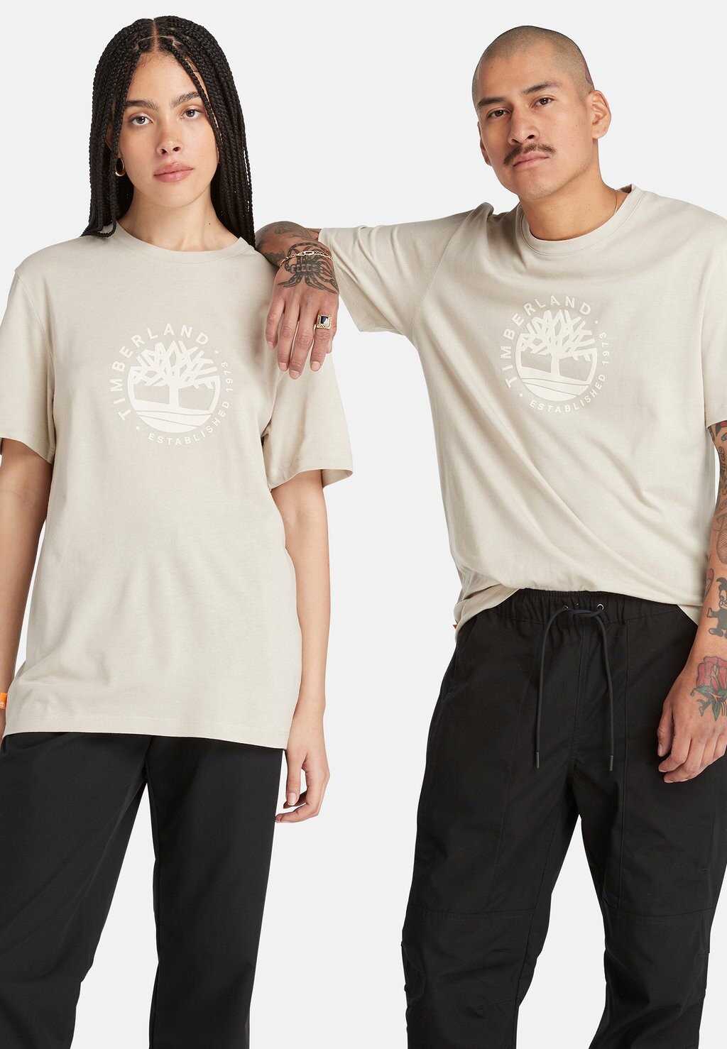 

футболка с принтом Refibra Graphic Tee Timberland, цвет island fossil