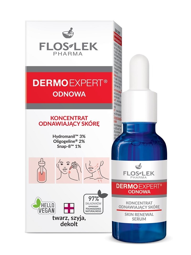 

Floslek, Dermo Expert, концентрат для обновления кожи, 30 мл Flos-Lek