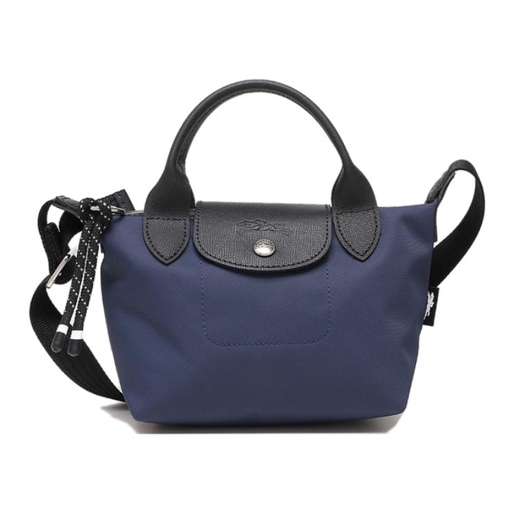 

LONGCHAMP Сумка Le Pliage Energy Canvas с кожаной отделкой Мини женская синяя