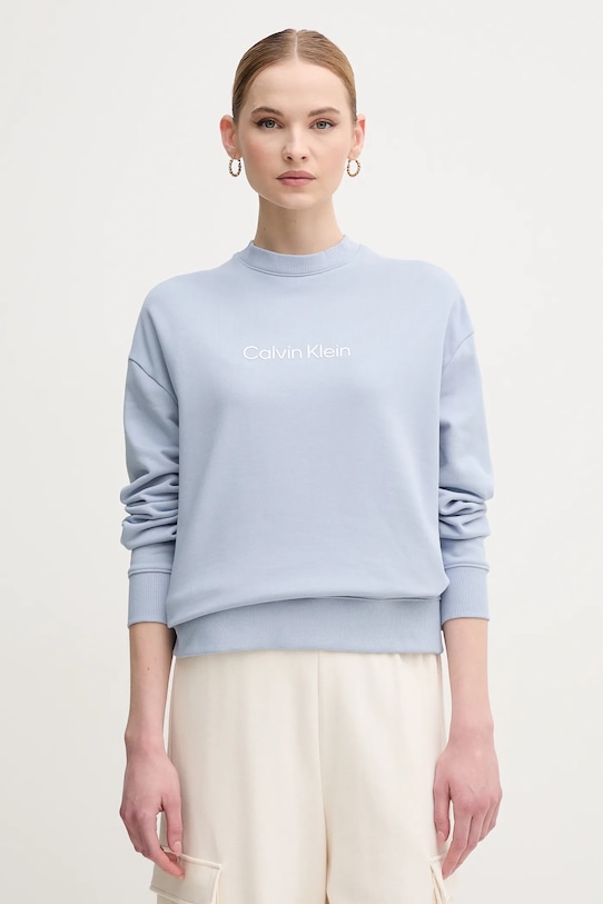

Хлопковая толстовка Calvin Klein, синий