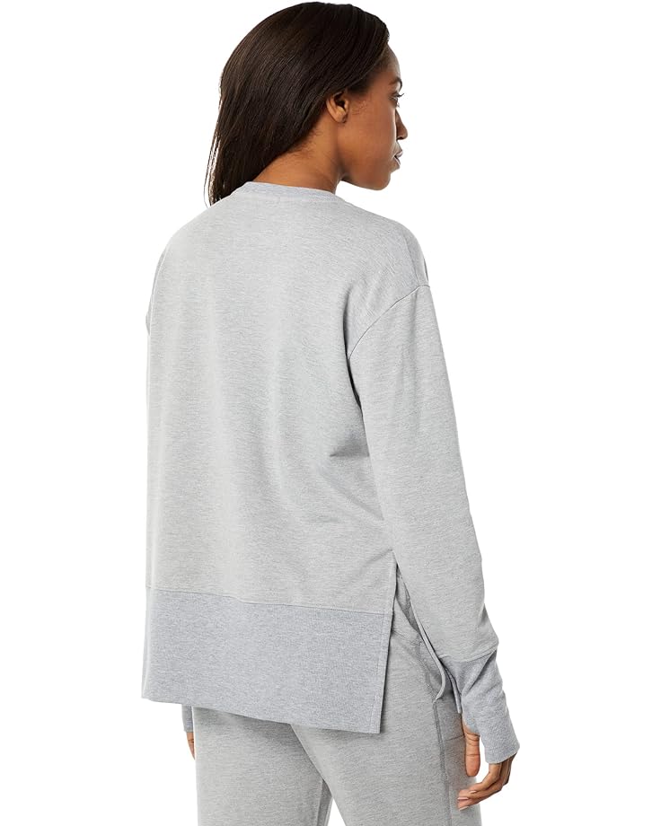 

Толстовка THRIVE SOCIETE Rib Crew Slit Sweatshirt, цвет Heather Grey